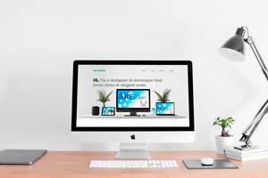 Single page website sample